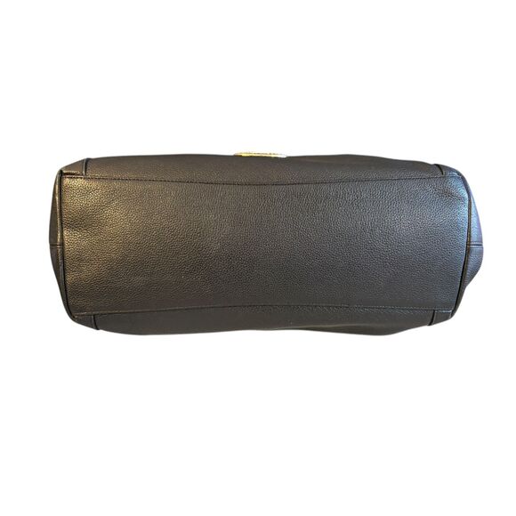 Coach Edie Shoulder Bag Black Leather w/ dust bag & care card - Picture 13 of 15